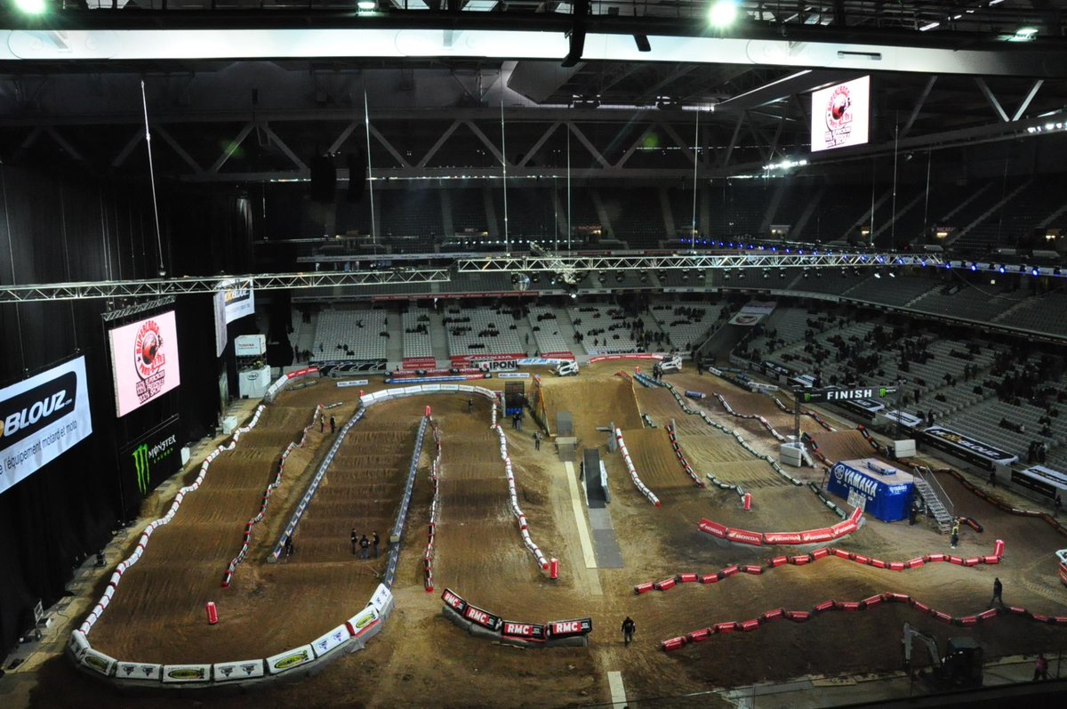 directmx's tweet photo. A look at the track for the 2014 Lille Supercross http://t.co/Bk4aRFtFTF