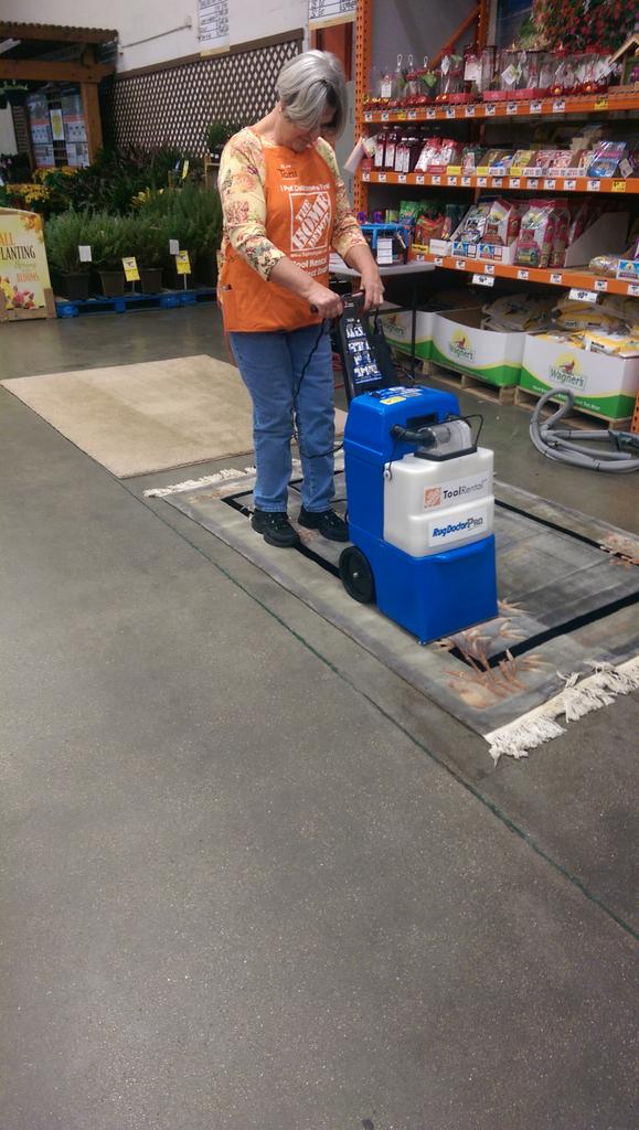 Toni From tool rental doing carpet cleaner demos!! <a href="/Millaya/">Jeremy Millay</a> <a href="/2313_Autry/">Joe Autry</a>