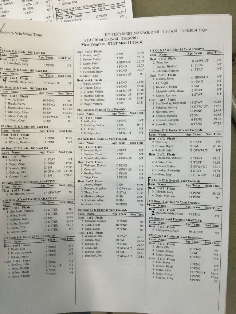 FairmontPool's tweet photo. Page 1 Heat Sheets http://t.co/rBXmFh3eEP