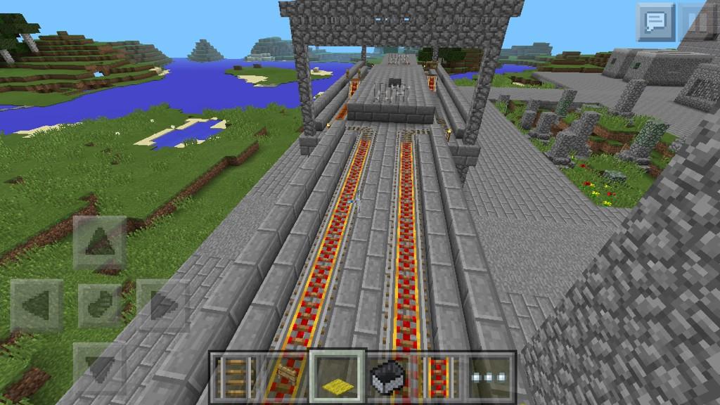 レール 間隔 加速 【マイクラPE】開拓記#10 トロッコ鉄道作り―その２―