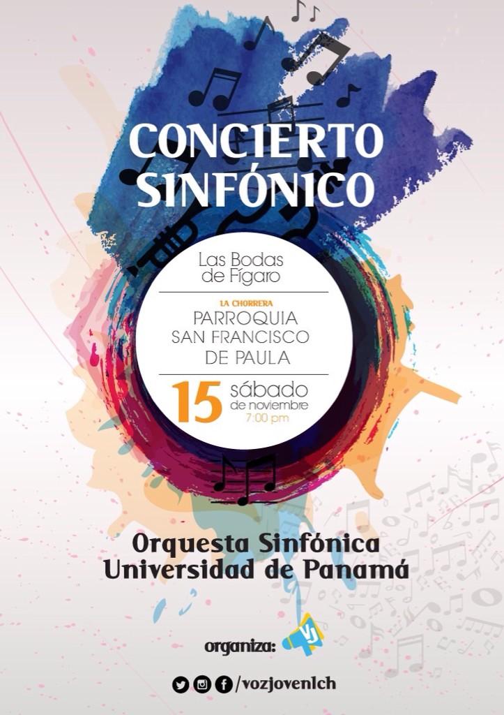 Hoy! la Orquesta Sinfonica de la U.dePma, en la Iglesia San Francisco de Paula de La Chorrera! Desde las 7pm GRATIS!