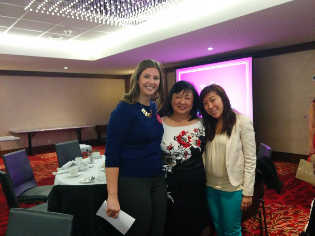 kellorex's tweet photo. Proud employee of @Magnolia_MC's Head Honcho, Phoebe, at @BeyondPinkVan panel Thx to Marie for arranging this! #bpvan http://t.co/BhnBmQwwof