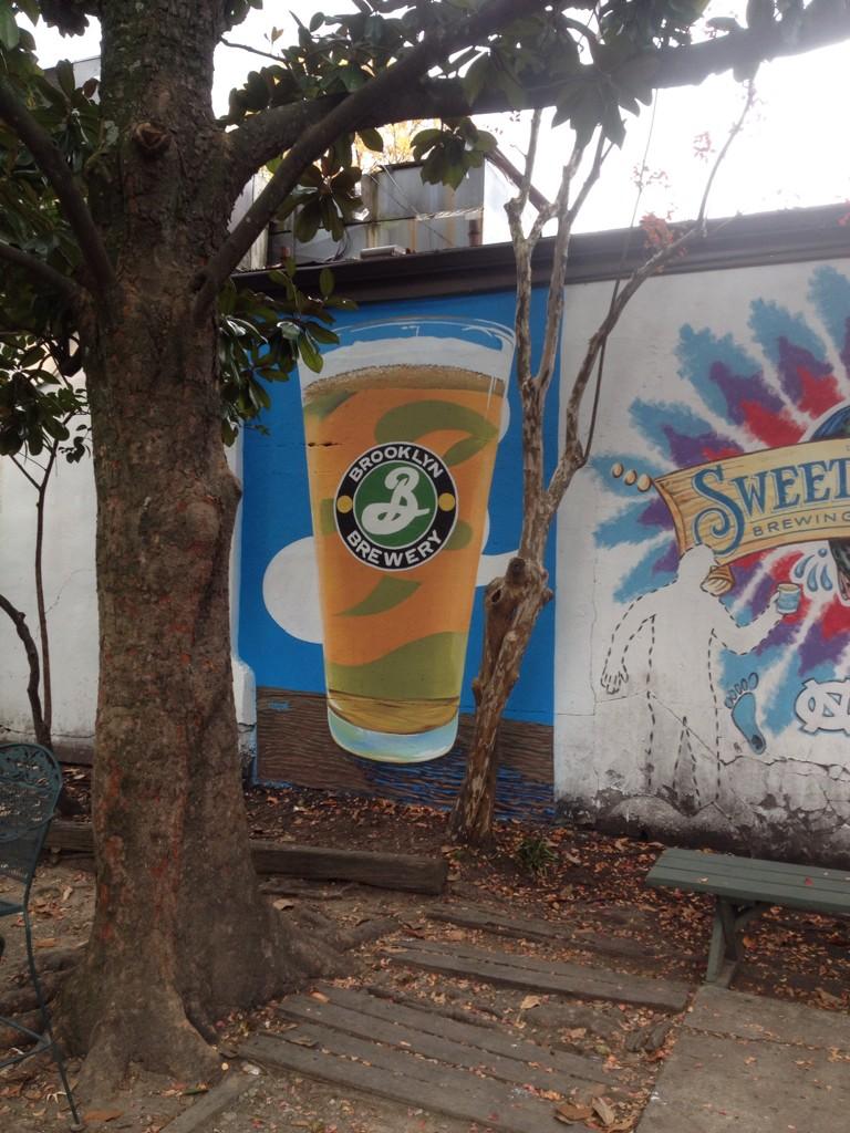 themuralshop's tweet photo. New one for @BrooklynBrewery for the best place to drink outdoors in downtown #chapelhill #hesnothere http://t.co/XzfoomzrfX