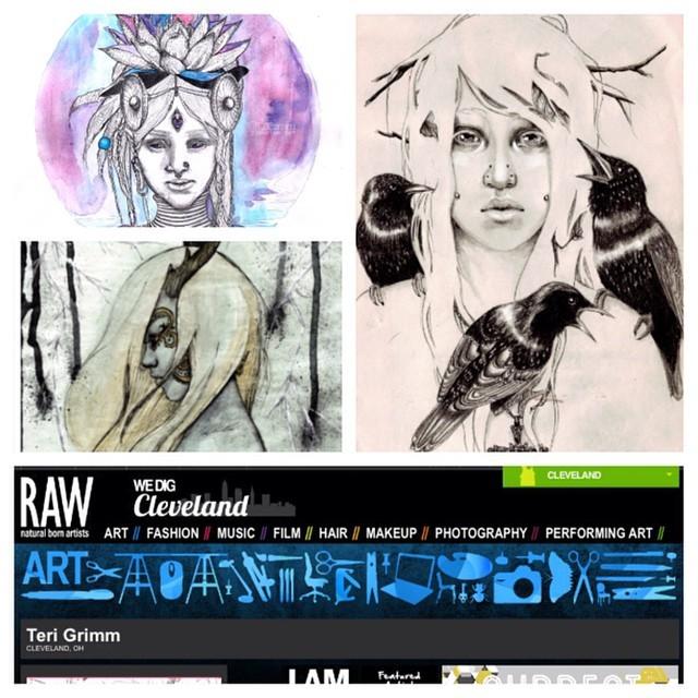 RawCleveland's tweet photo. Our #artistoftheday is @tjsgrimm! Teri creates Pseudo Surrealistic traditional and digit... http://t.co/nZ1LQ6ao9u http://t.co/G990Gmz8Cc