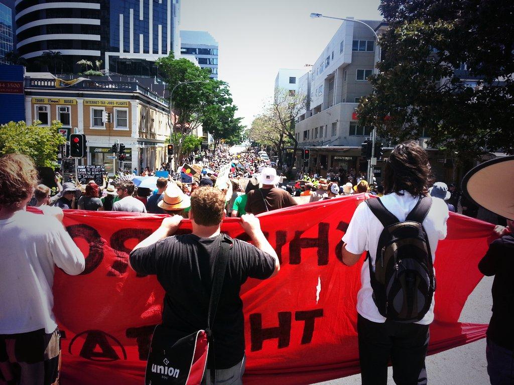 cathexis's tweet photo. News coverage focused on the few controversial moments rather than the positives of the rally. #G20Brisbane http://t.co/h9BPcjF3GV