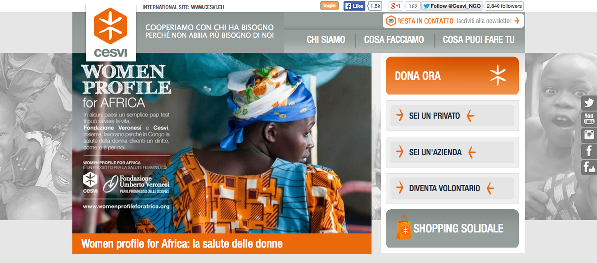 A #S4P2014 la nuova campagna di <a href="/Fondaz_Veronesi/">Fondazione Veronesi</a> e @Cesvi_NGO. @CesviPresident contento abbiate scelto una mia foto!