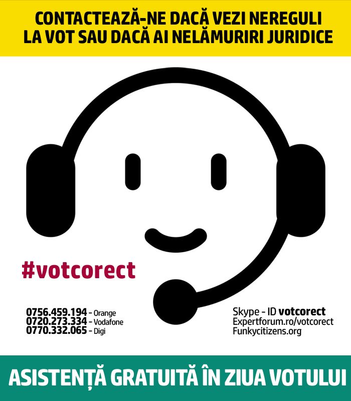 e_raluca's tweet photo. Dacă vreți să semnalați nereguli sau dacă aveți nelămuriri juridice în ziua votului, nu ezitați să sunați #votcorect http://t.co/9Ai947WvJh