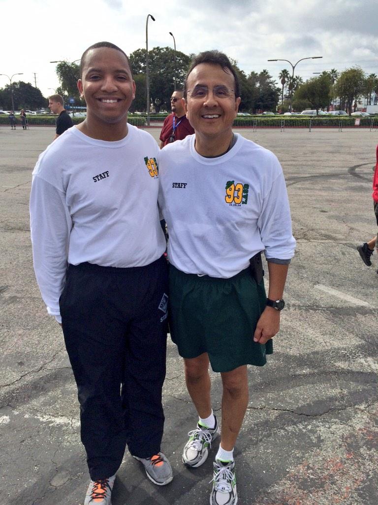 chefjayskitchen's tweet image. Thanks to Chief Lopez @EPDChiefLASD  for running our colors run with us #lasdexplorers #motivated #class93