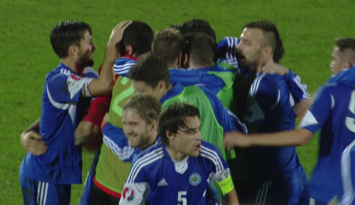 SkySportsPL's tweet photo. Full Time: San Marino 0-0 Estonia. Ends a run of 61 consecutive defeats! More: http://t.co/B2OgDcHQpR #EuroQualifiers http://t.co/kc7gxWFAYj