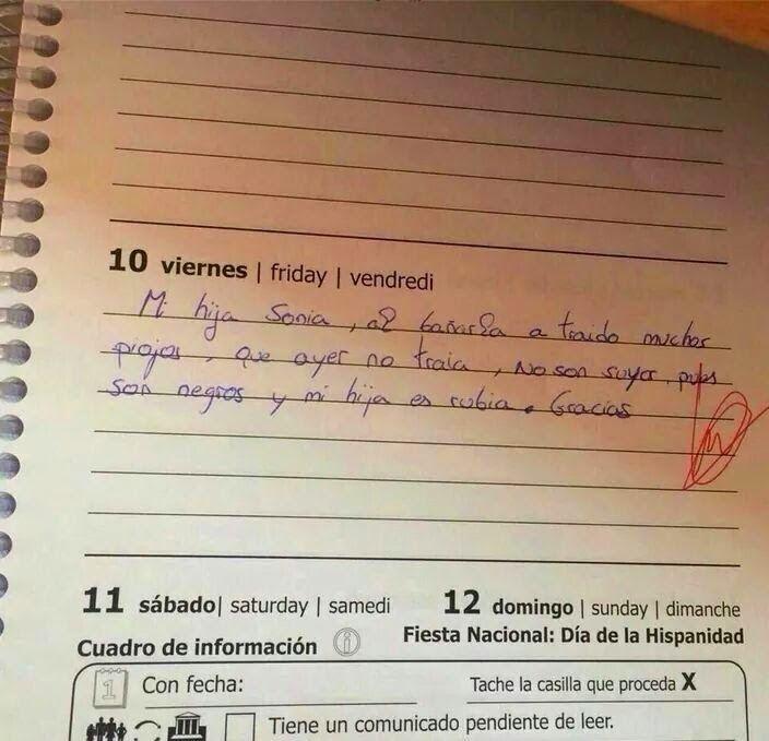 antoniogachero's tweet photo. Este inquietante mensaje le escribió una madre a la profesora de su hija. http://t.co/jCFo0cyXyX