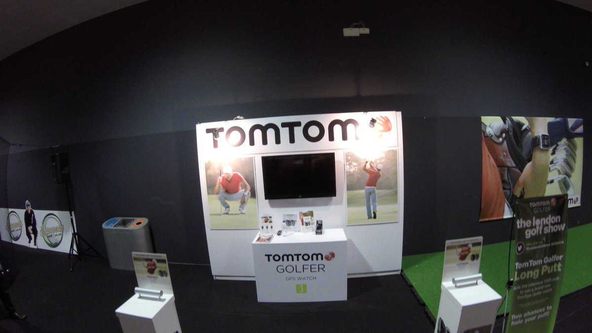 aerialGolfCaddy's tweet photo. Did anyone succeed on @TomTom longest putt? 1 of the challenges at @LondonGolfShow #lovegolf #LGS2014 http://t.co/mBDUAkyVxR