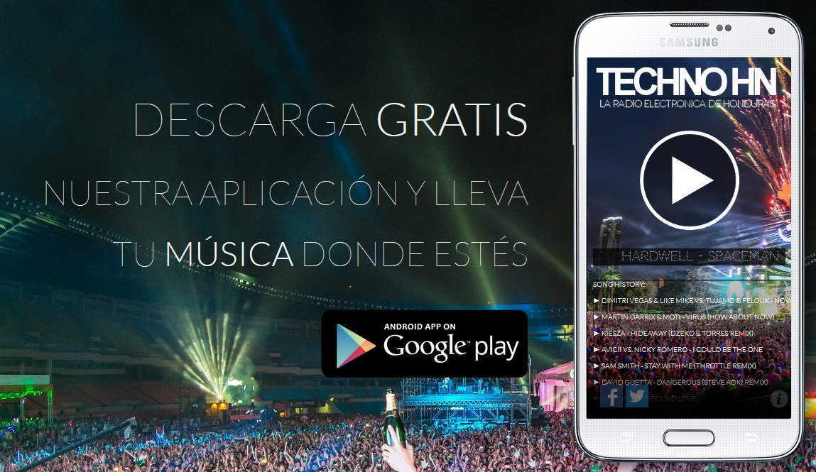 TechnoHN's tweet photo. Descarga gratis nuestra aplicación y lleva tu música donde estés 
Google Play : http://t.co/6EmNmiHeYA http://t.co/yLZC5U8aDn