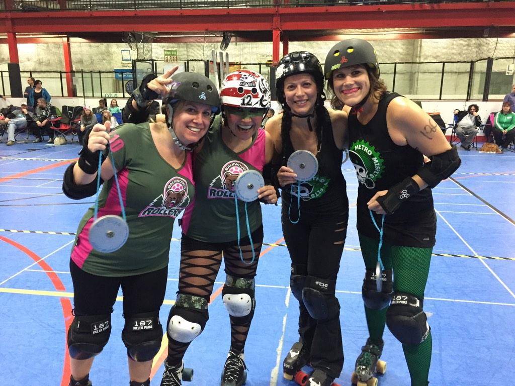 Congratulations to Shay Kafist and new Misfit Bull Lee on their MVPs! RT <a href="/NOVARollerDerby/">NOVA Roller Derby</a>: MVPs for bout 1! ”