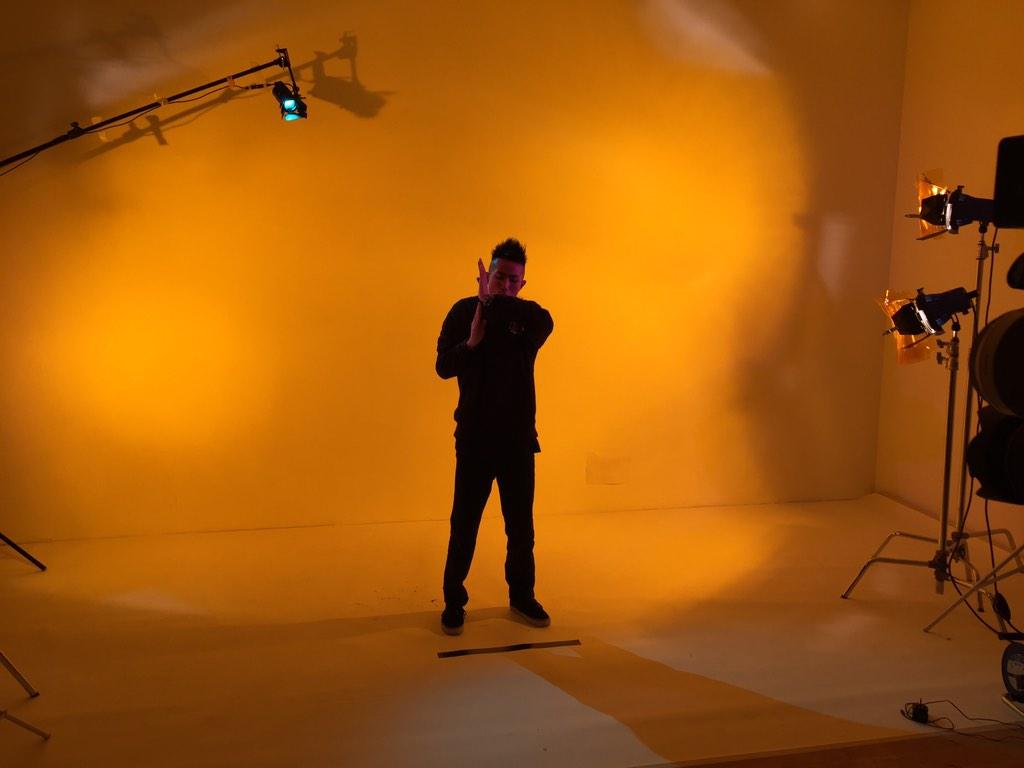 yeahlegrind's tweet photo. Our dancer Jason practicing between takes. #toutechaude #video http://t.co/watKg5BQo9