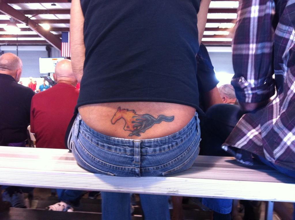 MicMikeMicMike's tweet image. This lady's @Ford passion runs deep. REAL deep. #CarlisleAuctions @FordMustang #FallAutoFest @Auto_Porn