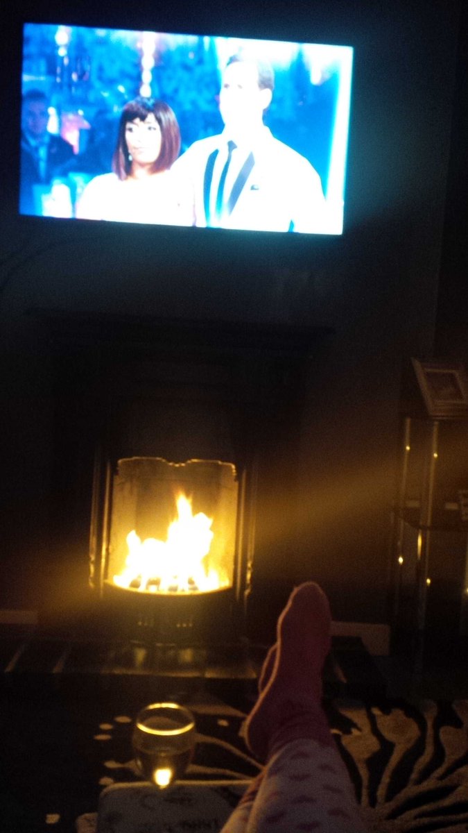 Just what I need, wine, tv, fire # weekend.x