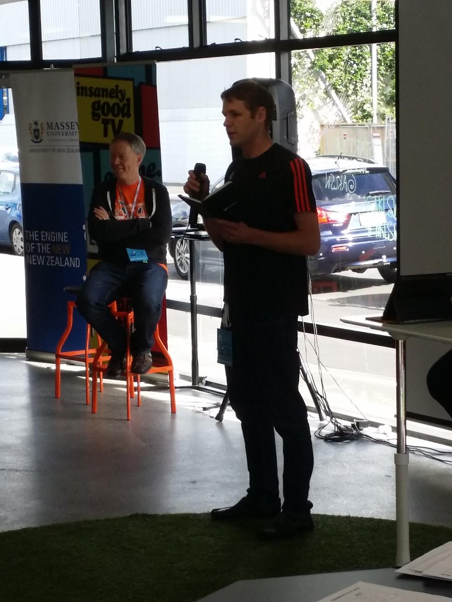 BasketTrack's tweet photo. @majoely presenting our latest updates. We're nearing the home stretch! #AKLSW http://t.co/NFrN77WnNL