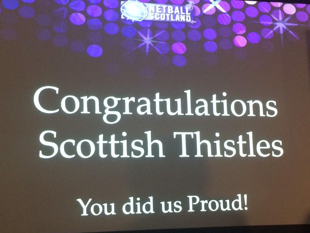 RachNelson1's tweet image. @NetballScotland #AWARDSDINNER #THISTLEARMY