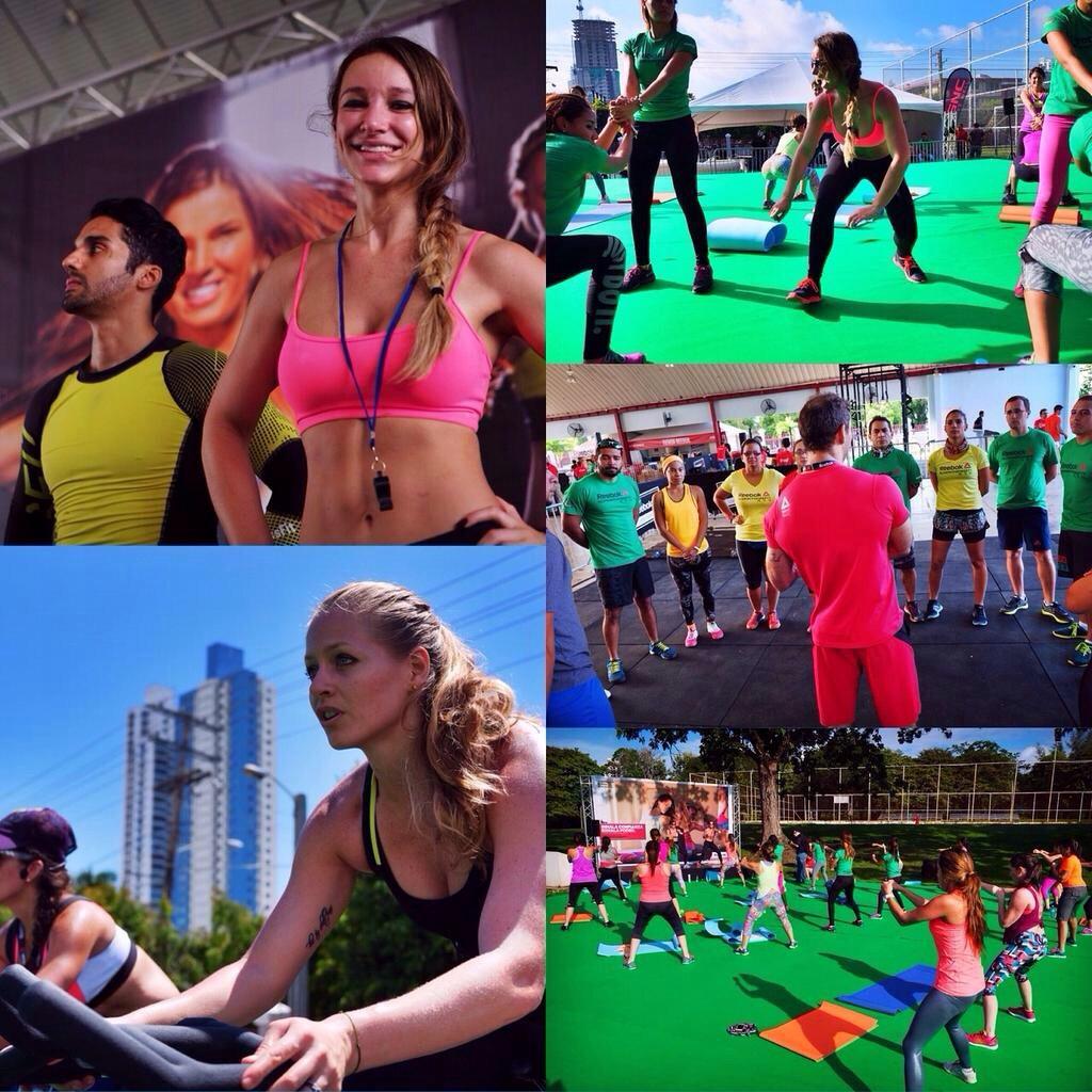 PanamaAmerica's tweet photo. Así de genial estuvo el evento #Fitness más intenso de #Panamá. RT si estuviste con #LiveWithFirePTY @ReebokPanama http://t.co/V35ytaVc1z