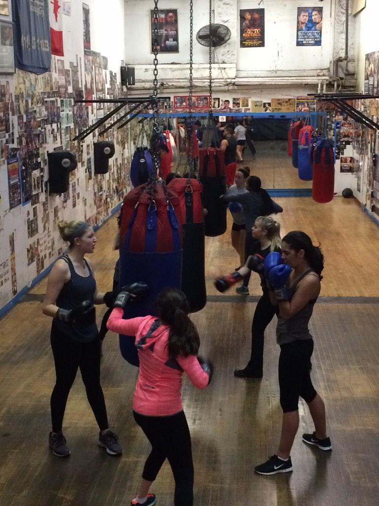 NetworkSwap's tweet photo. Taking jabs towards strength and success #SWAPNetwork @paceuniversity #womenpower http://t.co/kgJz00penO