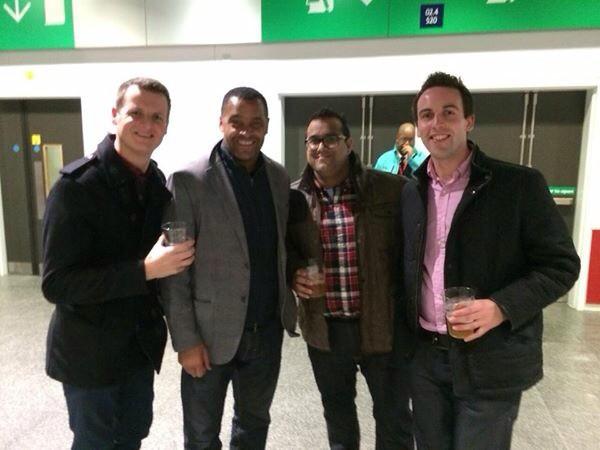 AndrewWard13's tweet photo. Good to catch up with fellow owl @Mark__Bright today #TBR http://t.co/kLgirmAJ7i