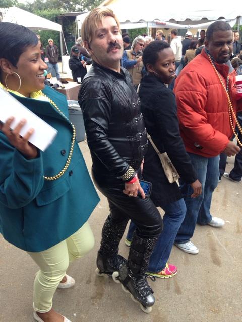 The one and only @juan_carlos1024 dancing with our Gumbo Smackdown guests: