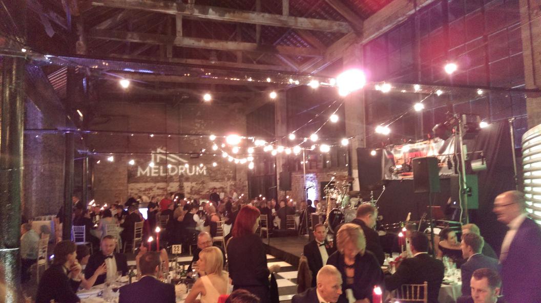 At the #MeldrumsDemoltionBall  raising money for @PrincesTrust