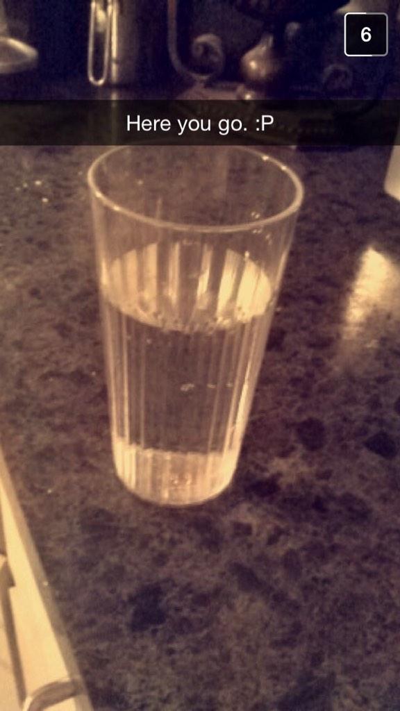 dusty_desty's tweet photo. She got me some water π @gushinrainbows haha #mynewbabe http://t.co/qaD1z7x5dy