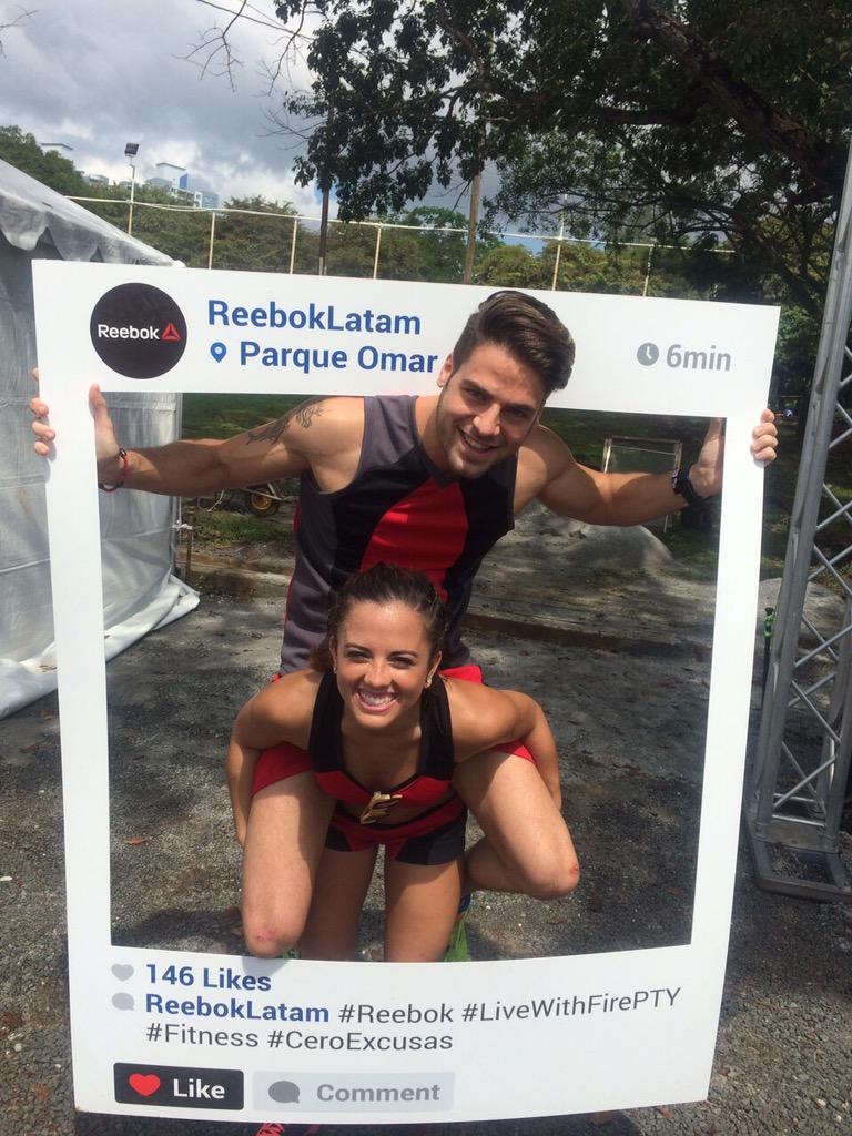 AnaRHorna's tweet photo. Un poquito de crossfit con @ReebokPanama #LiveWithFirePTY #Fitness #CeroExcusas #Reebok @Calle7Panama http://t.co/KgZxcb52HU