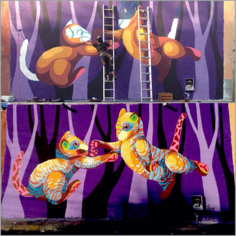 Arca_MX's tweet photo. Mural de #Gleo y #Mundoletop en la ciudad de Querétaro, recuerda que Gleo paraticipará en #Rememoria http://t.co/jqtkqum7AQ