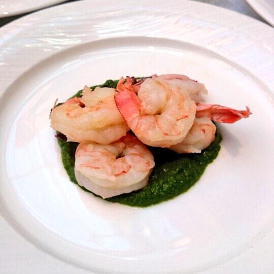 Alligga_Health's tweet photo. Second course sautéed prawns in herb sauce #cornacopia #chefexperience http://t.co/elLjdy4wcZ
