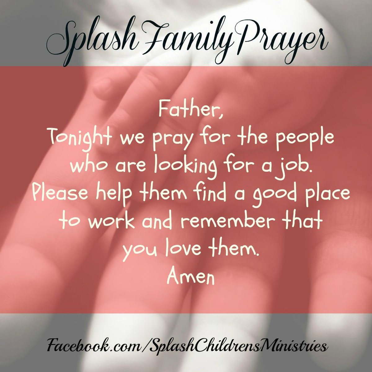 CWCSPLASH's tweet image. We invite you family to pray together this evening with this simple prayer.