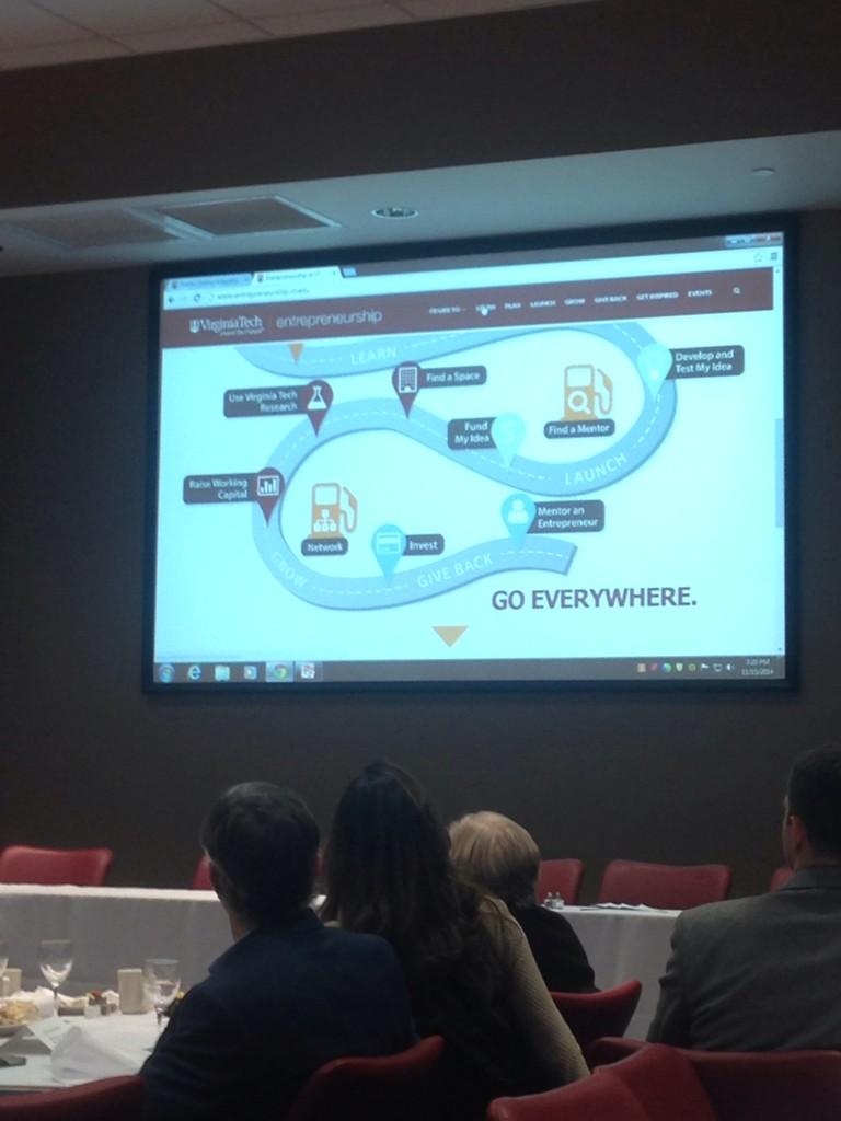 jefmit's tweet photo. Great new VT entrepreneurship website just launched. http://t.co/vQaq7ydE2x. #TEC2014 http://t.co/Oah6JhXBMA