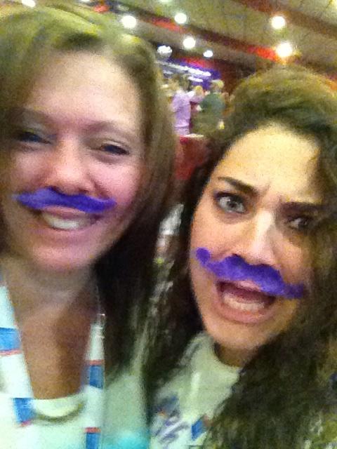 Susan92563's tweet photo. Purple mustache challenge!!!  Relay 30 years strong !!! http://t.co/9Kqu86EWGh