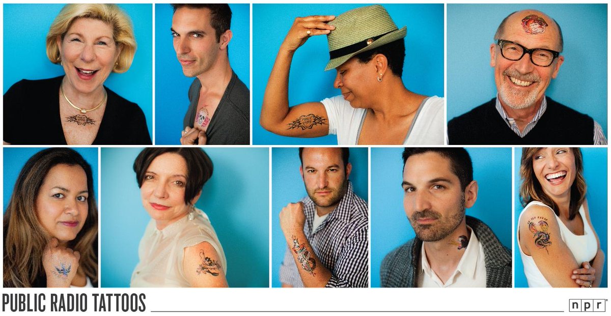 NPR's tweet photo. For the rest of us, there are temporary tats: http://t.co/PYvS2CJjKj (thanks to @iraglass and @ThisAmerLife ) http://t.co/Ci6DTmaQwf