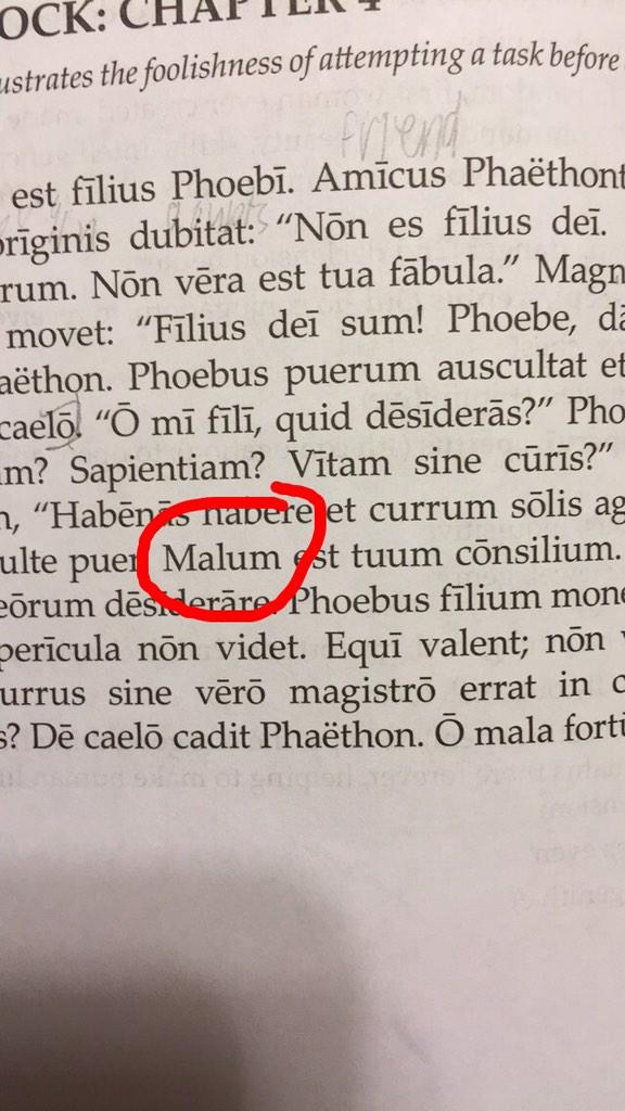 5sos_ketchupp's tweet photo. GUYS IM DOING MY LATIN HOMEWORK AND MALUM IS A WORDππ IM ACC CRYING #malum #ofevil http://t.co/vykYHe58Tw