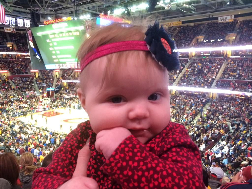 CourtneyNejedly's tweet photo. Paigely supports the @Cavs & #breastcancerawareness! #abreasteddevelopment #bestiesforbreasties #savethetwins http://t.co/gWuh6Ts6qi