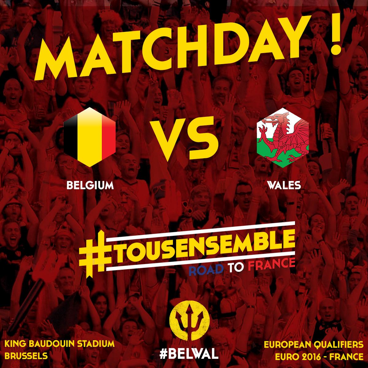 BelRedDevils's tweet photo. MATCHDAY!! #belwal #tousensemble http://t.co/xJOXwLWll2