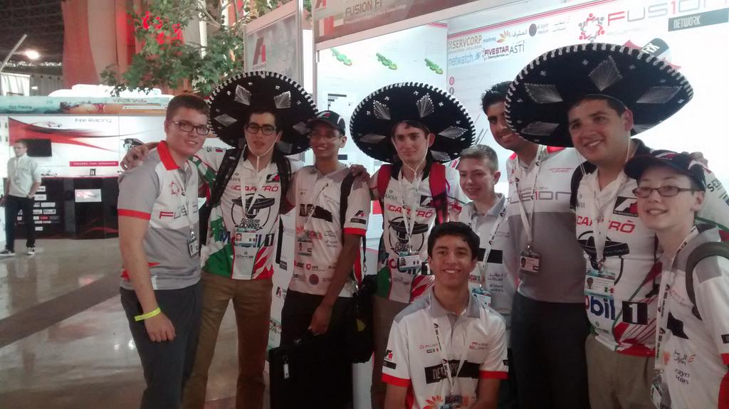 EscuderiaCharro's tweet photo. Our team with @fusion_f1 . Nice display, guys! http://t.co/wTEjBdOqAX
