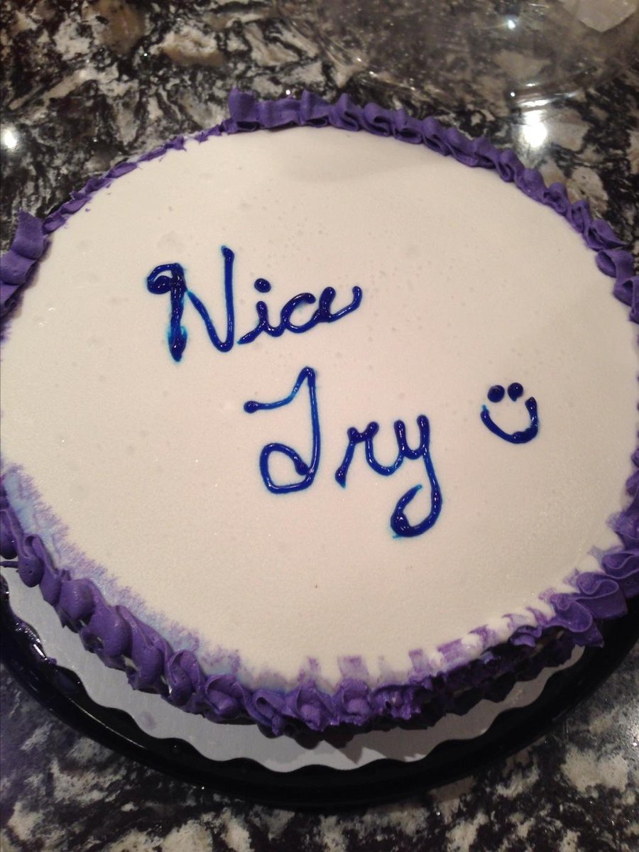 hanleyschool's tweet photo. Sadly, the cake says it all. We fell just short of a trip to provincials. Great job this season, Sabers! http://t.co/jjYOij40Pn