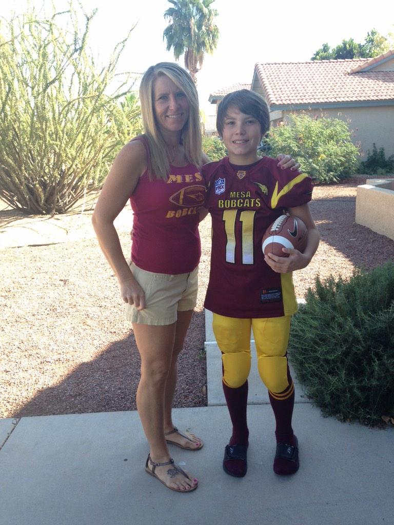 Bellablu88's tweet photo. Great day at ASU watching Spencer's football team compete in the Championship Game. Amazing job Spencer. http://t.co/f884VHMWEA