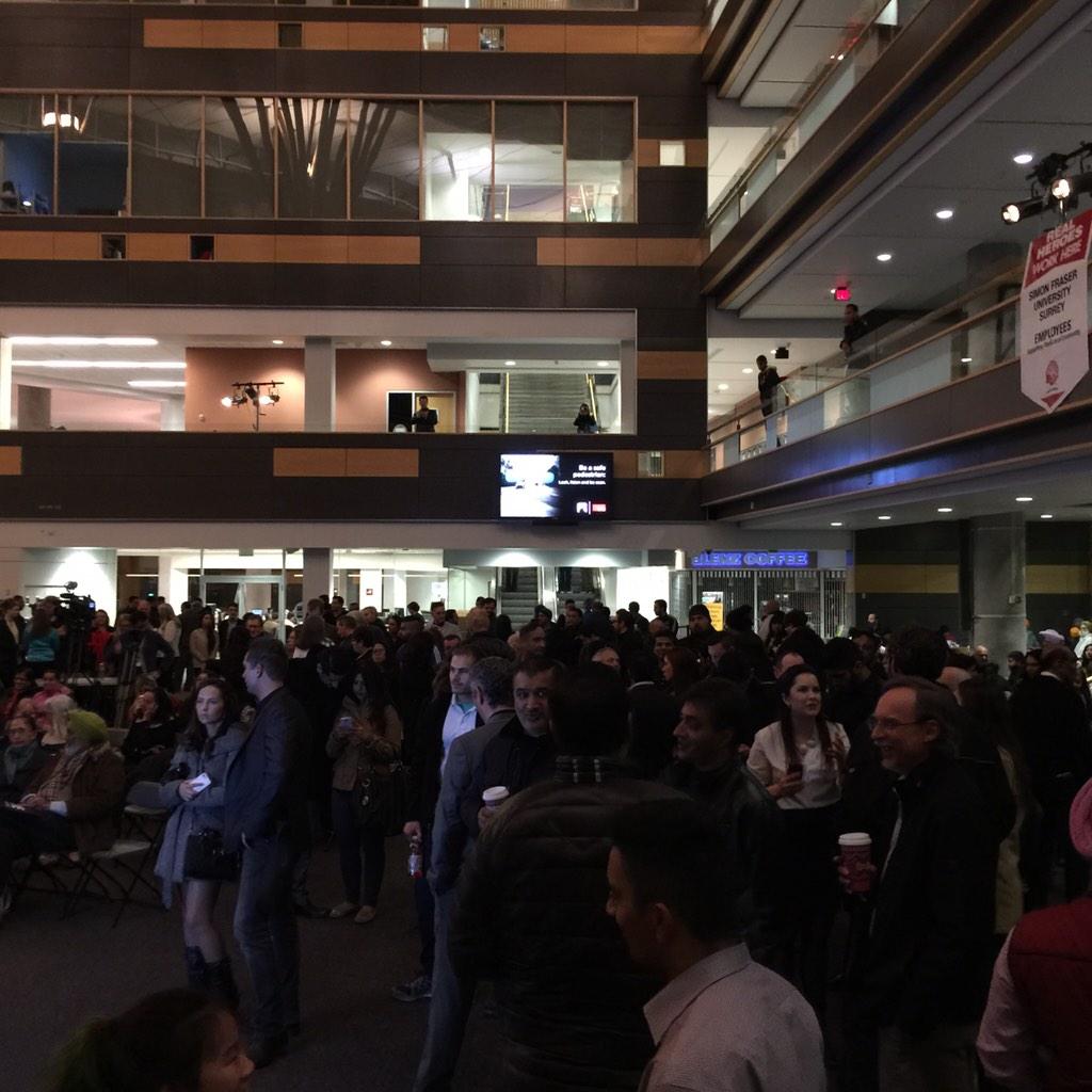 Rasode4Mayor's tweet photo. Huge support for @BarinderRasode and #OneSurrey here at #sfusurrey. http://t.co/yjqZKYf7Va
