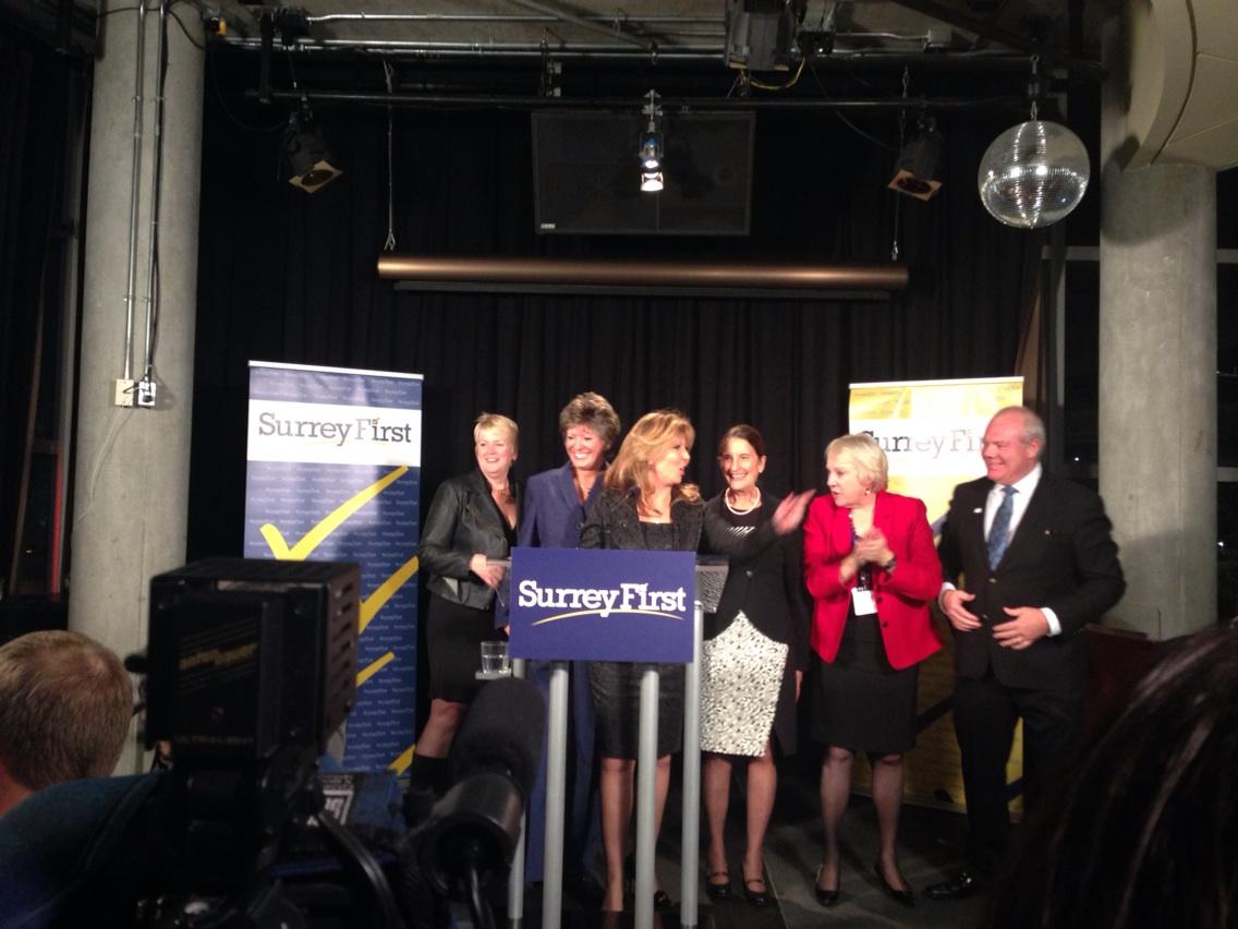Jesse_Johnston's tweet photo. Dianne Watts introduces Linda Hepner as mayor elect. #cityvotes2014 http://t.co/Pu7lyfgKIB