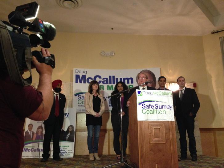 Maria_W_H's tweet photo. Doug McCallum: "At the end of the day, it's not up to us, it's up to the citizens of #Surrey" #ctvcivic http://t.co/nCaYKdxd1E