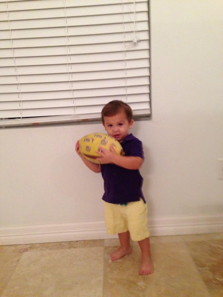 jenthillet's tweet photo. @LSUCoachMiles meet Fuller Miles Thillet (named after you) http://t.co/qSA7BeRinn