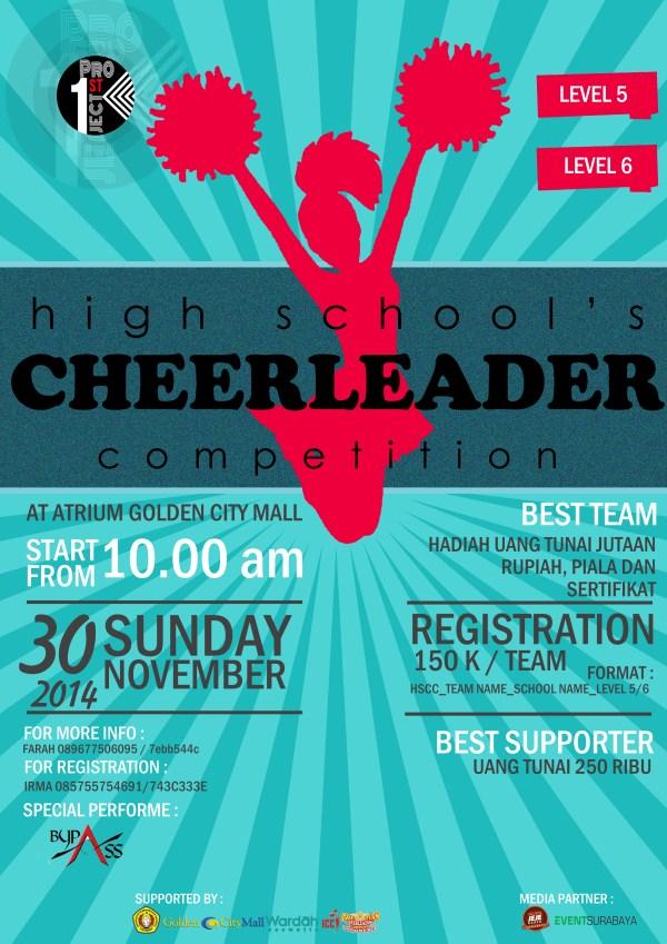eventsurabaya's tweet photo. Daftarin team cheerleadermu untuk level 5 dan level 6 di HSCC. CP IRMA 085755754691 / 743C333E http://t.co/qHWJpeo1lk