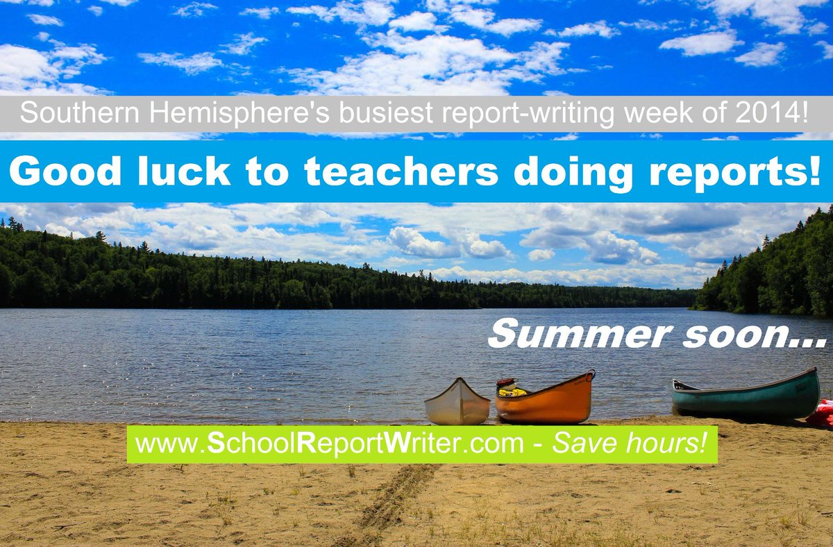 SchoolRptWriter's tweet image. Good luck teachers doing reports!
Save hours... schoolreportwriter.com/school-report-…
@classcover_au @Reach_Teachers @TheWeeklyPlan