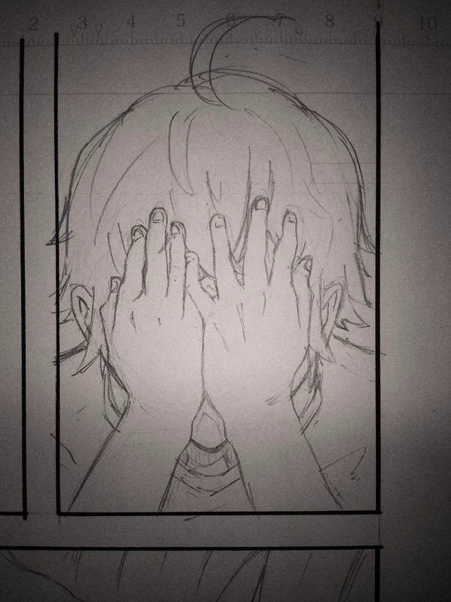 I cover the head. 