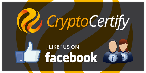 CryptoCertify's tweet image. „LIKE" us on Facebook ! facebook.com/pages/CryptoCe… #cryptocertify #altcoin #crypto