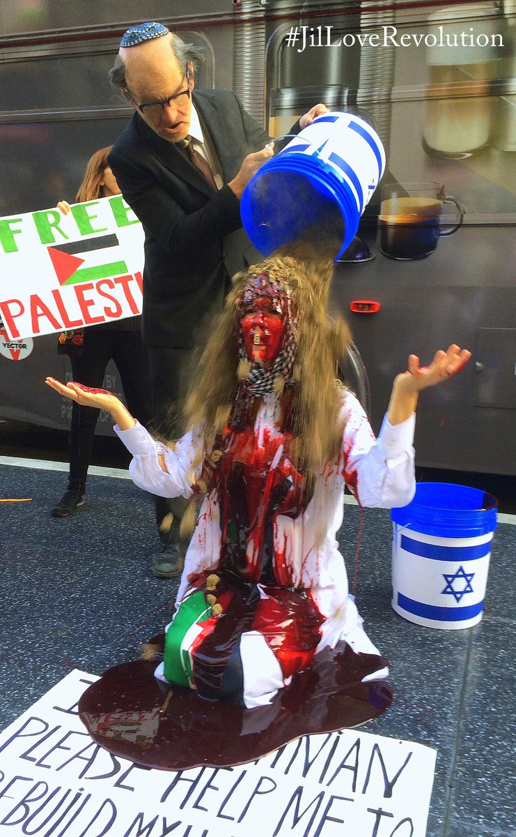 _Jil_Love's tweet photo. The Gaza Blood and Rubble Bucket Challenge happened today on Hollywood Blv
#JilLoveRevolution #RubbleBucketChallenge http://t.co/xMQbSKTMQM